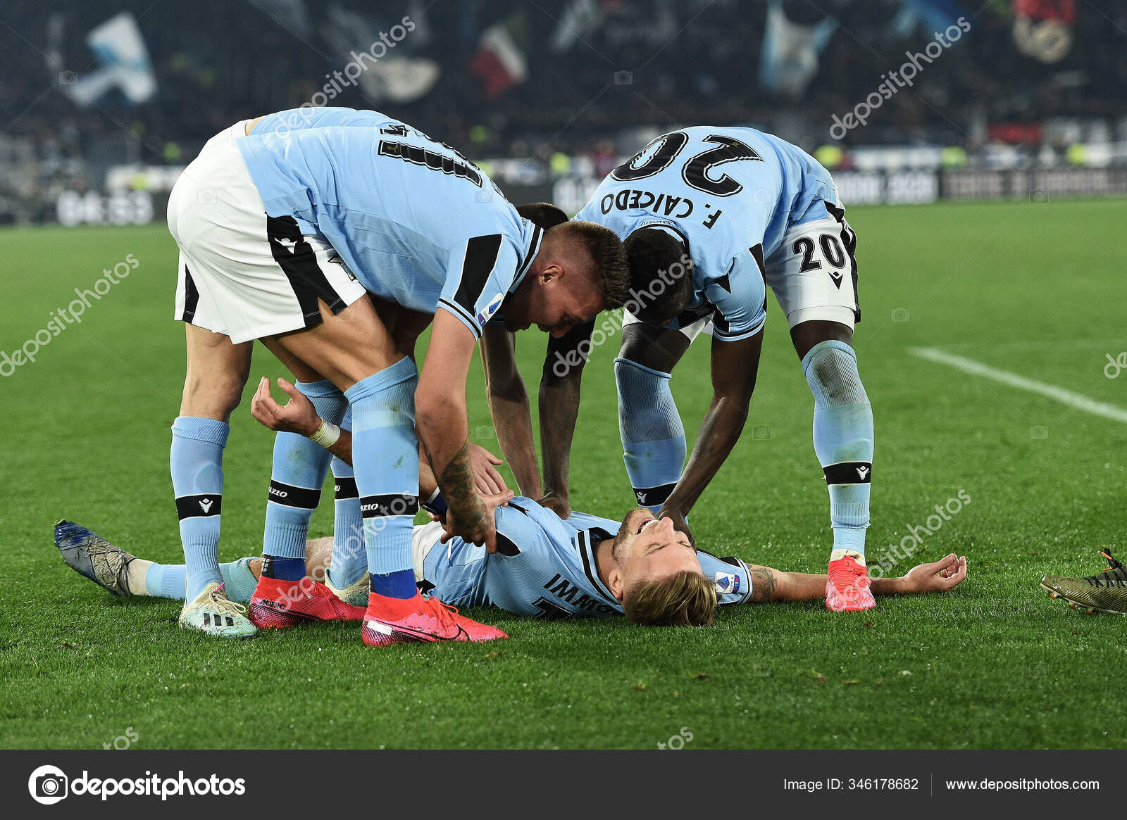 Ciro Immobile Lazio Happiness Goal Lazio Internazionale Italian Serie Soccer Stock Editorial Photo C Livephotosport