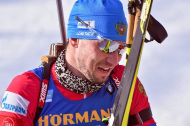 Alexander Loginov (rus), 1. MI Cl. Ibu Dünya Şampiyonası Biatlon 2020 - Erkekler 10 Km Sprint, Anterselva 'da Biatlon, 15 Şubat 2020 - Lps / Franco Debernardi