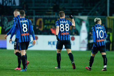 Mario Pasaliç (atalanta) 15 Şubat 2020 'de Bergamo' da oynanan İtalya Serisi Roma - Lps / Francesco Scaccianoce maçında mutluluk golü
