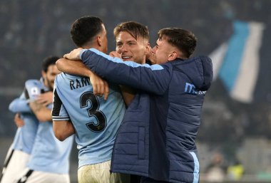 ciro immobile happiness fine partita during SS Lazio vs FC Internazionale, italian Serie A soccer match in Roma, February 16 2020 - LPS/Marco Iorio