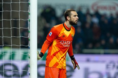pau lopez (roma) 15 Şubat 2020 'de Bergamo' da oynanan İtalya Serie A futbol karşılaşmasında Atalanta - Roma Olarak Lps / Francesco Scaccianoce