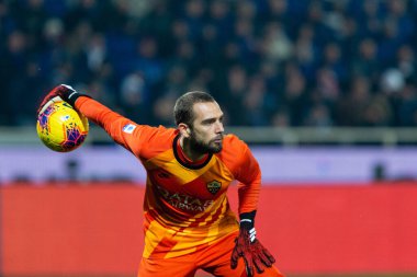 pau lopez (roma) 15 Şubat 2020 'de Bergamo' da oynanan İtalya Serie A futbol karşılaşmasında Atalanta - Roma Olarak Lps / Francesco Scaccianoce