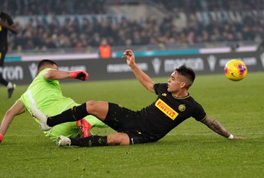 thomas strakosha-lautaro martinez during SS Lazio vs FC Internazionale, italian Serie A soccer match in Roma, February 16 2020 - LPS/Marco Iorio