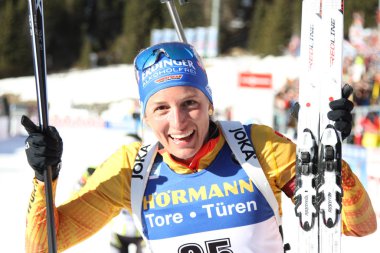 vanessa hinz (ger) second place al finish line during IBU World Cup Biathlon 2020 - 15 Km Individual Women, Biathlon in Anterselva (BZ), February 18 2020 - LPS/Luca Tedeschi