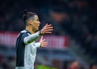 cristiano ronaldo of juventus during AC Milan vs Juventus FC, Italian TIM Cup Championship  in Milano, February 13 2020 - LPS/Fabrizio Carabelli