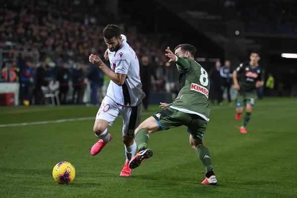 Gaston Pereiro Fabian Ruiz Durante Cagliari Napoli Partita Calcio Serie — Foto Stock