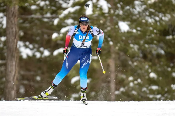 Haecki Lena Sui Ibu World Championship Biathlon 2020 Women Sprint — Stockfoto