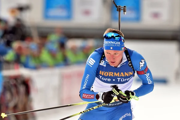 Lukas Hofer Ita Action Lors Championnat Monde Ibu Biathlon 2020 — Photo