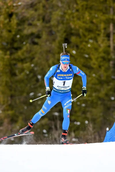 Lukas Hofer Ita Durante Campeonato Mundial Ibu Biatlón 2020 Hombres —  Fotos de Stock