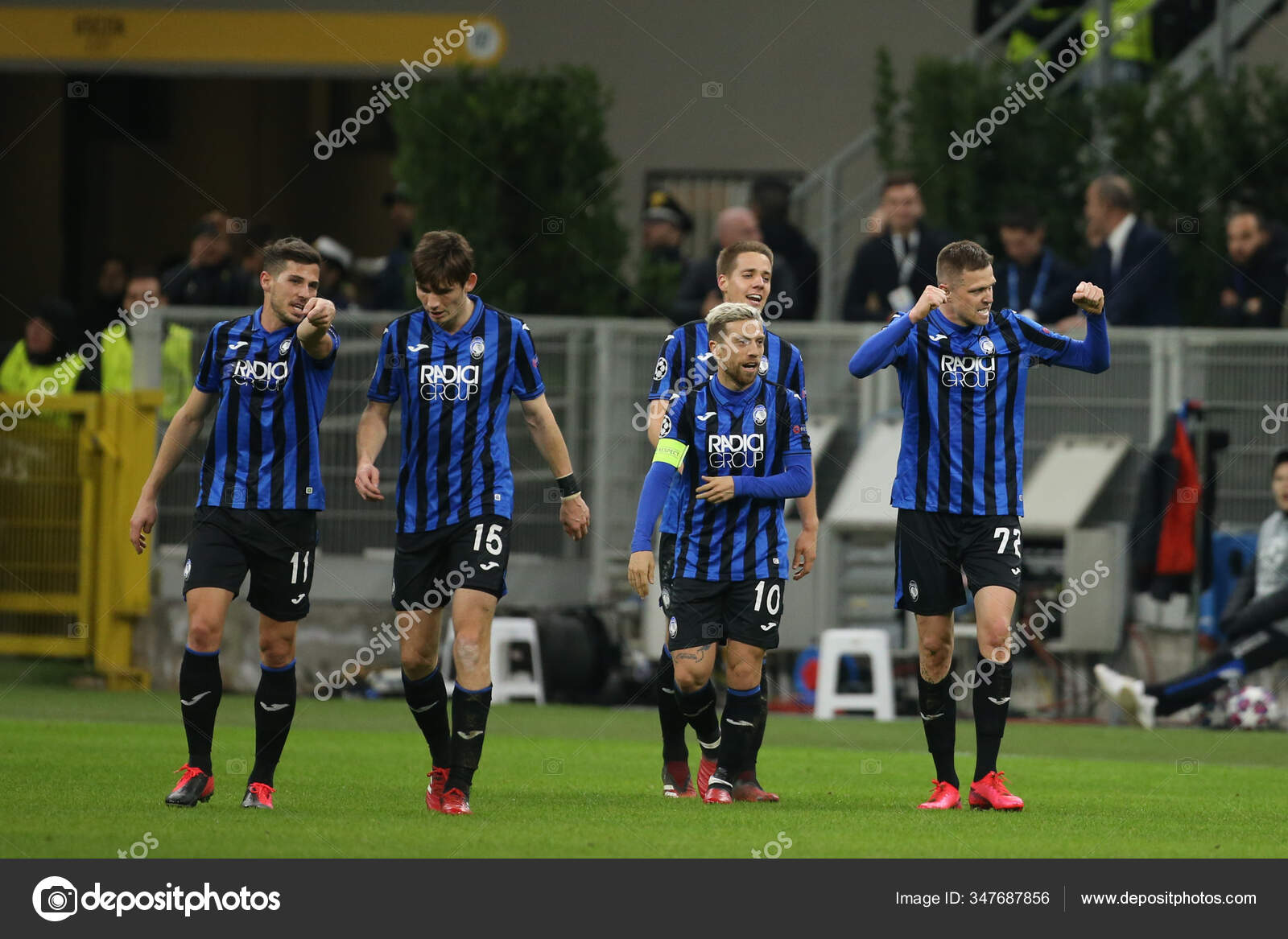 Josip Ilicic Atalanta Celebrates Goal Atalanta Valencia ...