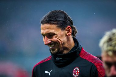 Ac Milan 'dan Zlatan Ibrahimoviç, 17 Şubat 2020 tarihinde San Siro, İtalya' daki San Siro Stadyumu 'nda Ac Milan ile Torino Fc arasında oynanan 2019 / 20 karşılaşmasında - Fotoğraf: Fabrizio Carabelli / Lm