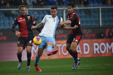 Domenico criscito (genoa), Sergej Milinkovic-saviç (lazio), Francesco cassata (genoa) Cenova vs Ss Lazio, italyan Serie A futbol maçı, 23 Şubat 2020 - Lps / Danilo Vigo