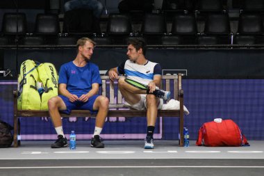 Julian Ocleppo, Atp Bergamo Challenger sırasındaki zdenek kolar, Bergamo 'daki Tenis Uluslararası Turnuvası, 22 Şubat 2020 - Lps / Roberta Corradin