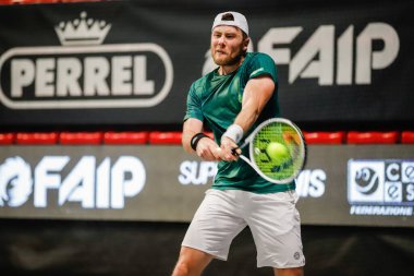 Atp Bergamo Challenger sırasında illya Marchenko, Bergamo Tenis Uluslararası Turnuvası, 22 Şubat 2020 - Lps / Roberta Corradin