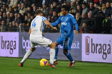S.T.A.L. sırasında tiago cionek (spal) ve juan cuadrado (juventus) Vs Juventus Fc, İtalya Serie A futbol maçı, 22 Şubat 2020 - Lps / Alessio Tarpini