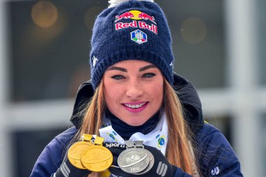 Dorothea wierer (ita) mostra felice le Sue 4 madalya totali: Ibu Dünya Kupası Biatlon 2020 - Kadınlar Kitle Başlangıcı, Anterselva 'da Biatlon, 23 Şubat 2020 - Lps / Franco Debernardi