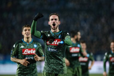Fabian Ruiz (sssc napoli) Mutluluk golü Brescia vs Ssc Napoli, İtalya Serie A futbol maçı, 21 Şubat 2020 - Lps / Francesco Scaccianoce