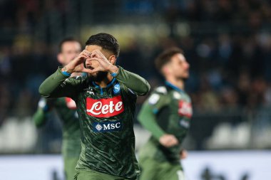 Lorenzo Insigne (sssc napoli) Mutluluk golü Brescia vs Ssc Napoli, İtalya Serie A futbol maçı, 21 Şubat 2020 - Lps / Francesco Scaccianoce