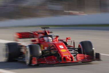 Sebastian vettel (ger) scuderia ferrari sf1000 sezon öncesi test 2020, Formula 1 Şampiyonası (İspanya), 21 Şubat 2020 - Lps / Alessio De Marco