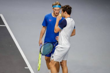 Julian Ocleppo, Atp Bergamo Challenger sırasındaki zdenek kolar, Bergamo 'daki Tenis Uluslararası Turnuvası, 22 Şubat 2020 - Lps / Roberta Corradin