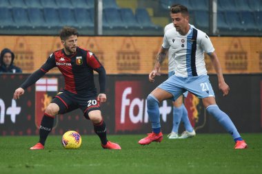 Lasse schone (Genoa), Sergej Milinkoviç-saviç (Lazio) Cenova 'da oynanan İtalya Serie A futbol karşılaşmasında, 23 Şubat 2020 - Lps / Danilo Vigo