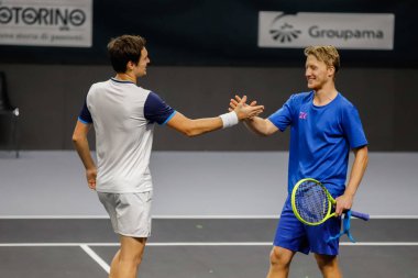 Julian Ocleppo, Atp Bergamo Challenger sırasındaki zdenek kolar, Bergamo 'daki Tenis Uluslararası Turnuvası, 22 Şubat 2020 - Lps / Roberta Corradin
