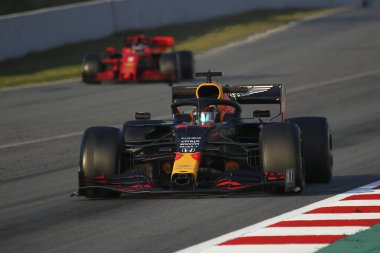 Alexander Albon (tha) Red Bull yarışı rb15 Pre-season Test 2020, Formula 1 Şampiyonası (İspanya), 21 Şubat 2020 - Lps / Alessio De Marco