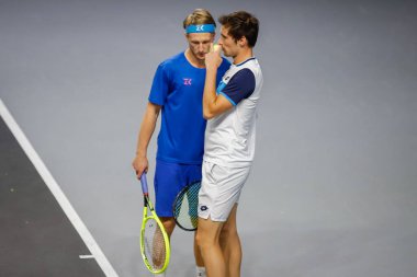 Julian Ocleppo, Atp Bergamo Challenger sırasındaki zdenek kolar, Bergamo 'daki Tenis Uluslararası Turnuvası, 22 Şubat 2020 - Lps / Roberta Corradin