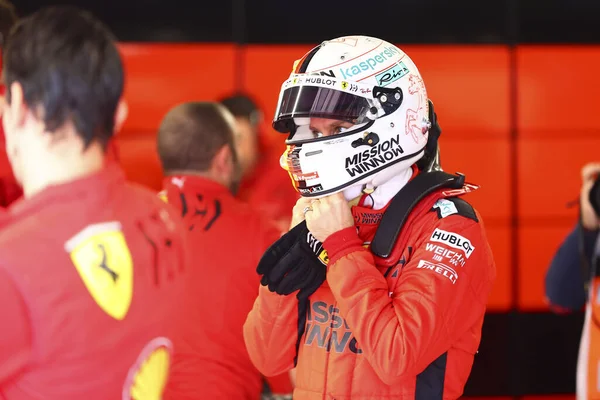 Sebastian Vettel Ger Scuderia Ferrari Sf1000 Sezon Öncesi Test 2020 — Stok fotoğraf