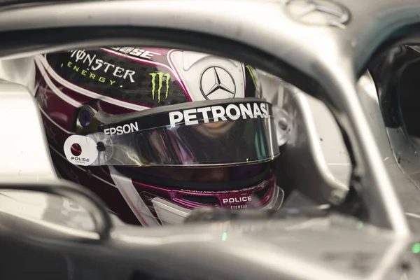 Lewis Hamilton Gbr Mercedes Amg W11 Pre Season Testing 2020 — Foto Stock