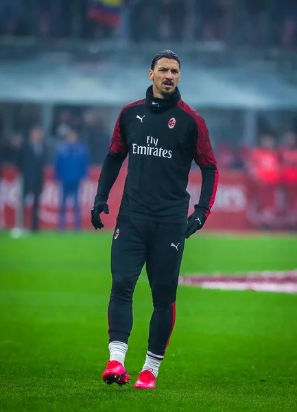 Zlatan Ibrahimovic Milan Serie 2019 Match Mellan Milan Torino San — Stockfoto