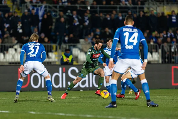 2020年2月21日 イタリア セリエAのブレシア戦でのファビアン ルイズ Ssc Napoli Lps フランチェスコ スカシアンチェ — ストック写真