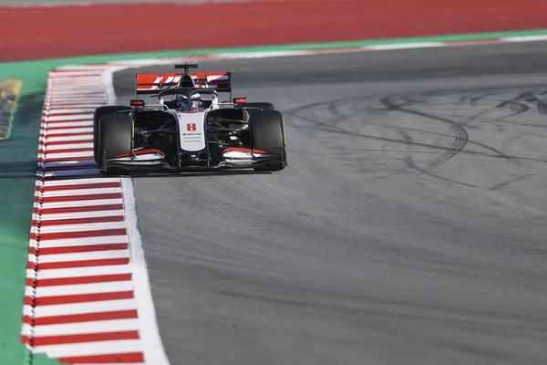 Romain Grosjean Fra Haas Team Pre Season Testing 2020 Campeonato — Fotografia de Stock