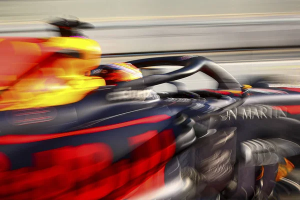 Albon Tha Red Bull Racing Rb15 Pre Season Testing 2020 — стоковое фото