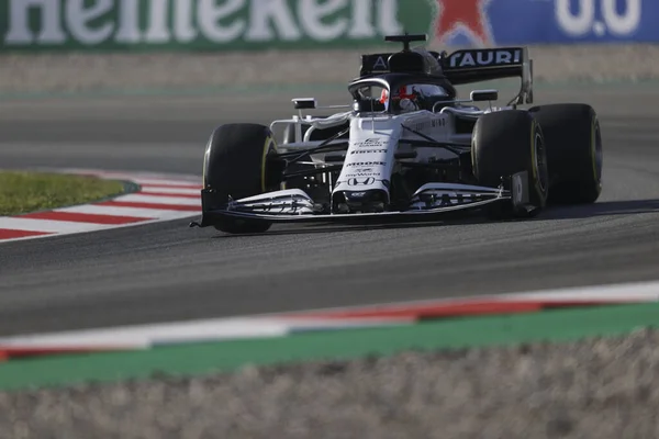 Pierre Gasly Fra Alpha Tauri At01 Durante Pré Temporada Testing — Fotografia de Stock