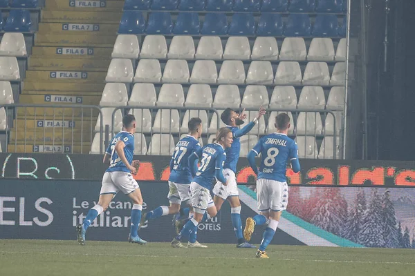 Hon Chancellor Brescia Happiness Goal Brescia Ssc Napoli Match Football — Photo