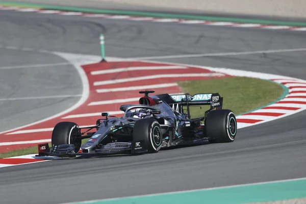 Lewis Hamilton Gbr Mercedes Amg W11 Pre Season Testing 2020 — Foto de Stock