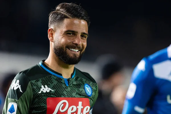 Lorenzo Insigne Ssc Napoli Durante Partido Brescia Ssc Napoli Partido — Foto de Stock