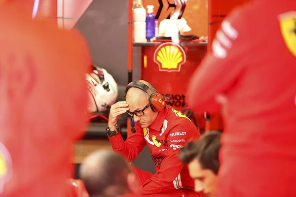 Scuderia Ferrari Takımı Sezon Öncesi Test 2020 Formula Şampiyonası Spanya — Stok fotoğraf