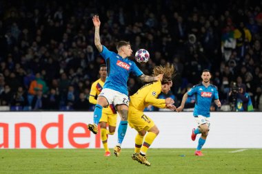 Napoli-Barcelona maçında Lorenzo-Antoine Griezmann Giovanni, Napoli Futbol Şampiyonları Ligi Erkekler Şampiyonası, 25 Şubat 2020 - Lps / Marco Iorio