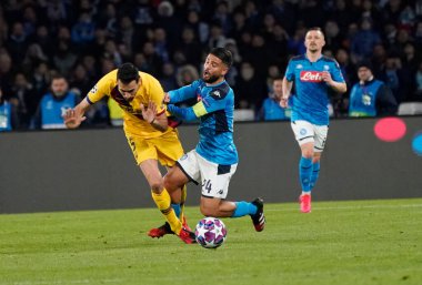 Sero busquets-lorenzo insigne Napoli Barcelona 'ya karşı, Futbol Şampiyonlar Ligi Erkekler Şampiyonası, 25 Şubat 2020 - Lps / Marco Iorio