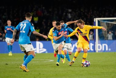 Napoli Barselona 'ya karşı Futbol Şampiyonları Ligi Erkekler Şampiyonası' nda manolalar, 25 Şubat 2020 - Lps / Marco Iorio