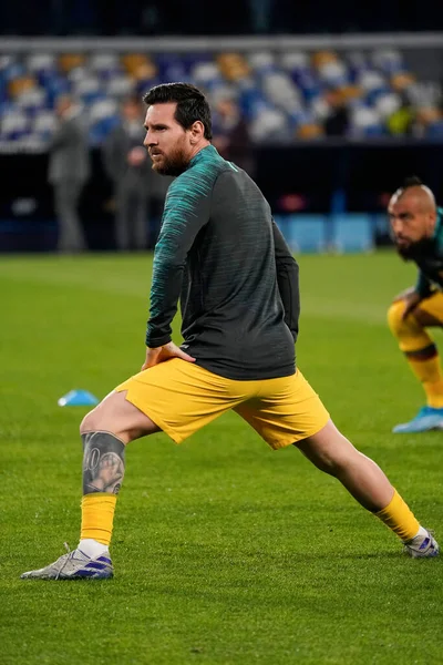 Lionel Messi Napoli Barcelona Soccer Champions League Men Championship Napoli — Stock Photo, Image