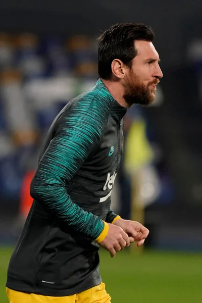 Lionel Messi Napoli Barcelona Soccer Champions League Men Championship Napoli — Φωτογραφία Αρχείου