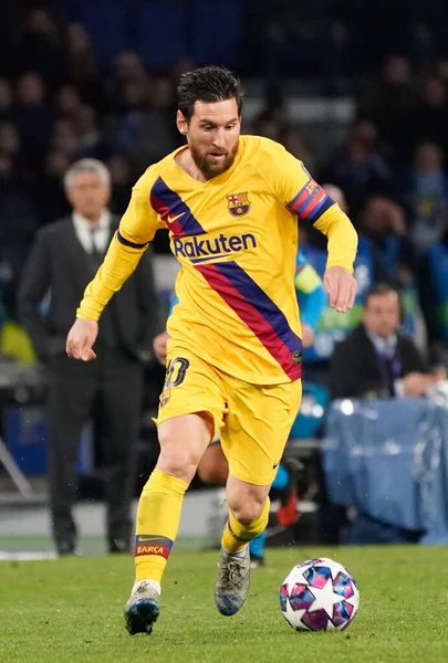 Lionel Messi Napoli Barselona Karşı Futbol Şampiyonları Ligi Erkekler Şampiyonası — Stok fotoğraf
