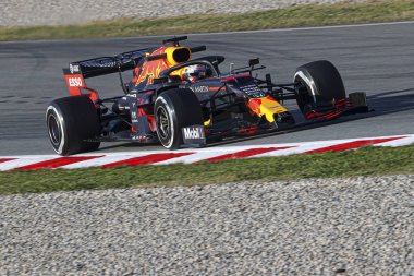 Max Verstappen (ned) Red Bull yarışı rb15 Pre-season Testing 2020, Formula 1 Championship in Barcelona (İspanya), 21 Şubat 2020 - Lps / Alessio De Marco