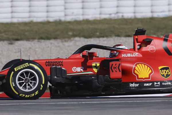 Charles Leclerc Mon Scuderia Ferrari Sf1000 Tijdens Het Voorseizoen Testing — Stockfoto