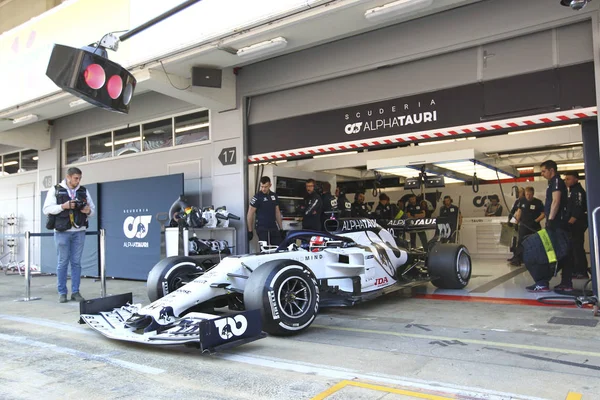 Pierre Gasly Fra Alfa Tauri Pre Season Testing 2020 Formule — Stock fotografie