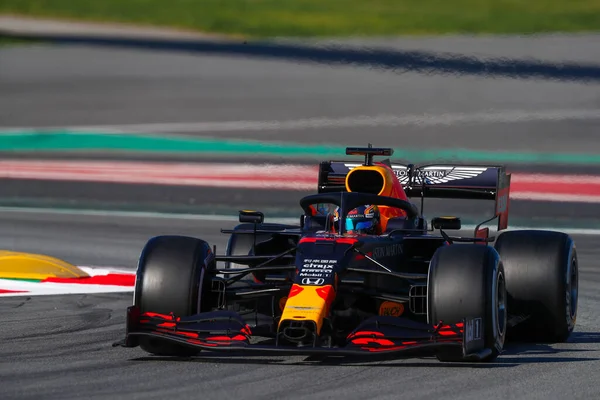 Albon Během Formule Pre Season Testing 2020 Formule Championship Barceloně — Stock fotografie