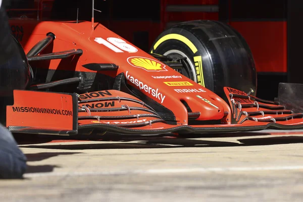 Charles Leclerc Mon Scuderia Ferrari Sf1000 Durante Test Pre Stagionali — Foto Stock